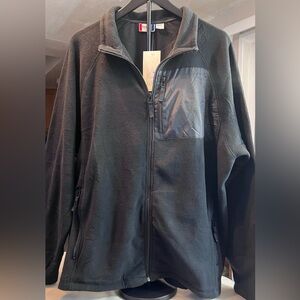 Clique Fleece Jacket Full Zip black Mens XXL Outdoor Warm NWT